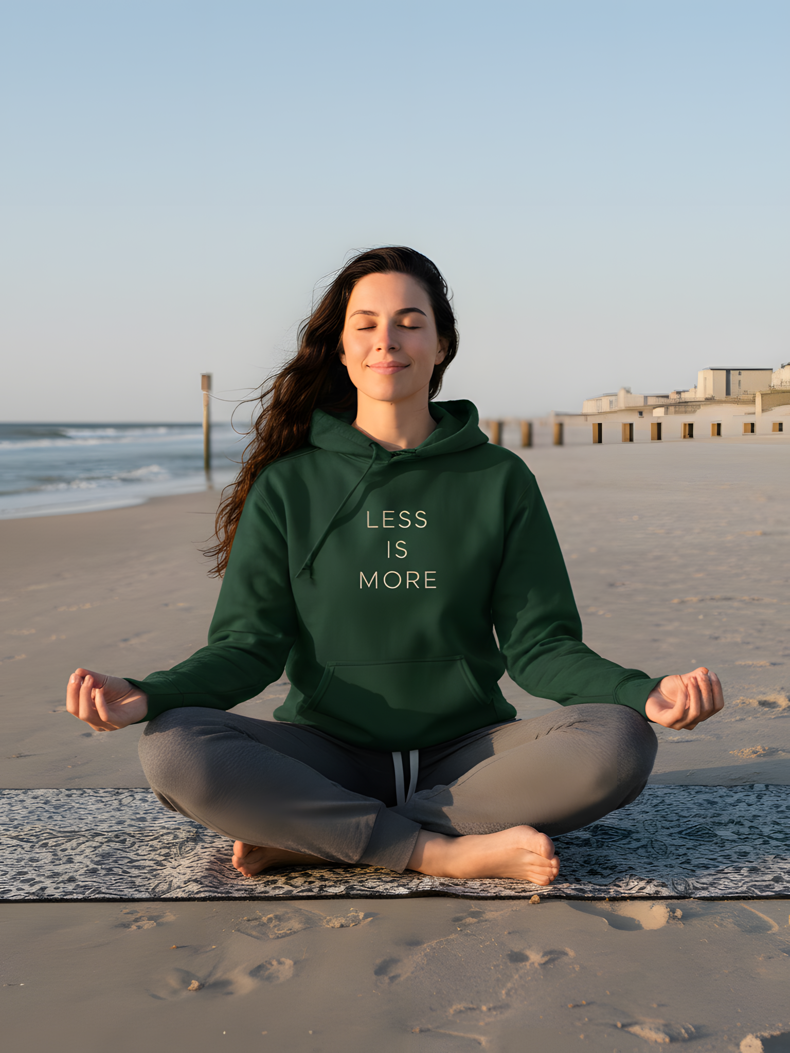 Minimalist Fleece Hoodie — “Less Is More”